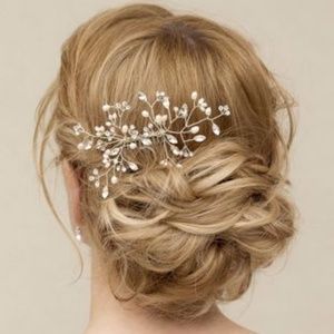Freshwater Pearl and Rhinestone Vine Bridal Comb